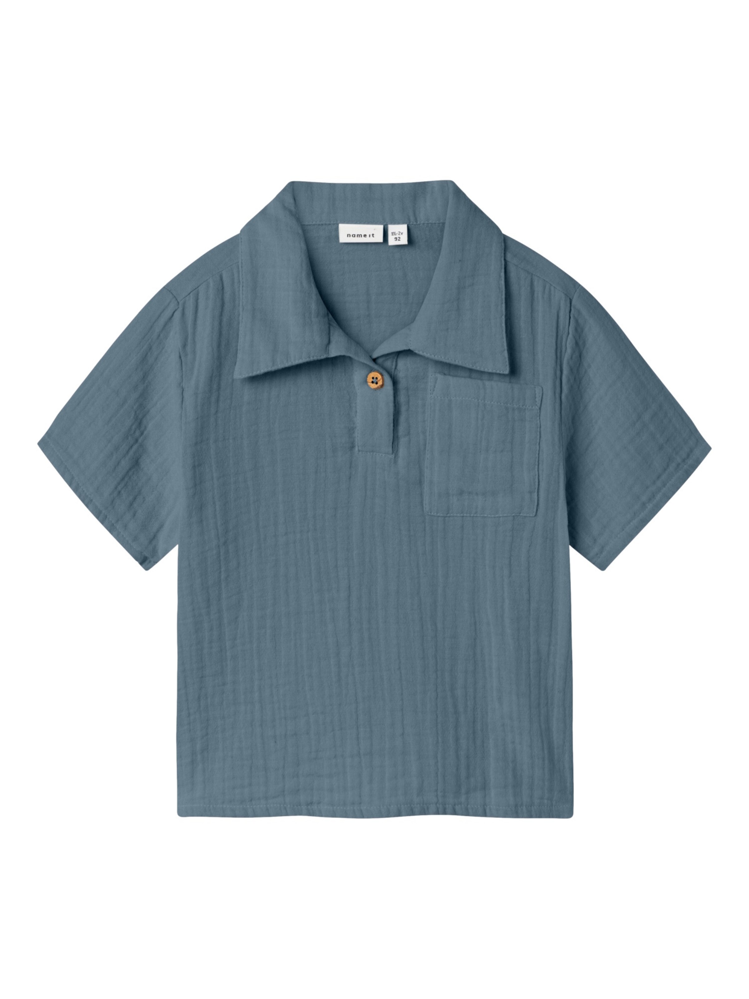 NAME IT Shirt 'Hefin' in Blau: Vorderseite