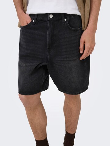Loosefit Jeans 'ONSFade' di Only & Sons in nero