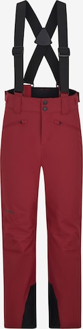 ZIENER Regular Workout Pants 'AXI' in Red: front