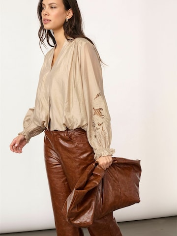 co'couture - Camisa ' DelinCC ' em bege