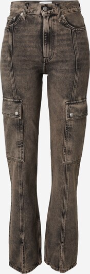 Calvin Klein Jeans Klapptaskutega teksapüksid pruun / must, Tootevaade