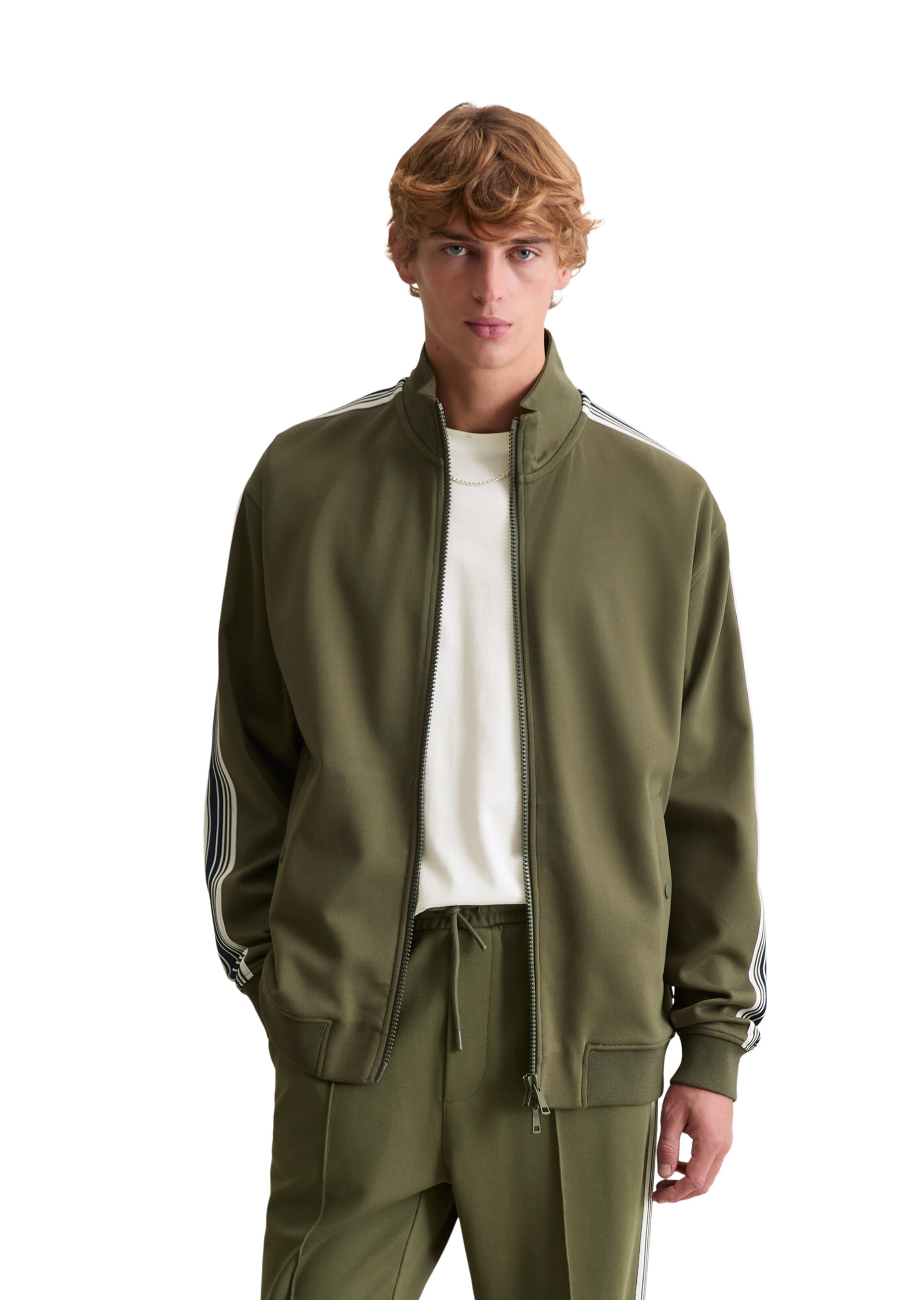 Veste de survêtement Marc O'Polo DENIM en vert : devant