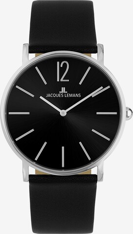 Jacques Lemans Analog Watch in Black: front