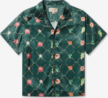 Chemise 'FRUIT MONOGRAM CUBAN' Pas De Monaco en vert : devant