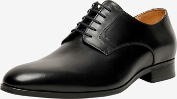 Henry Stevens Lace-Up Shoes 'Murray PD' in Black: front