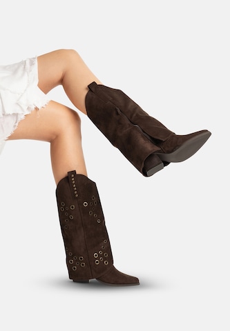 Salinyang Cowboylaarzen in Bruin