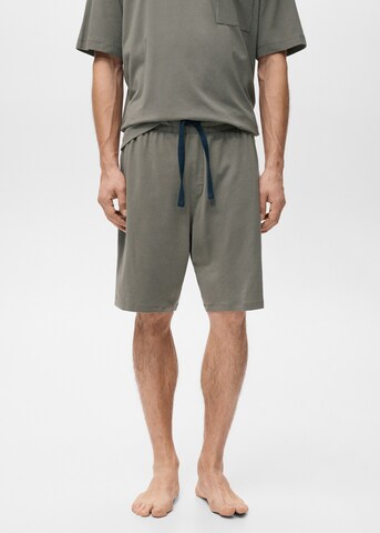 MANGO MAN Short Pajamas in Green