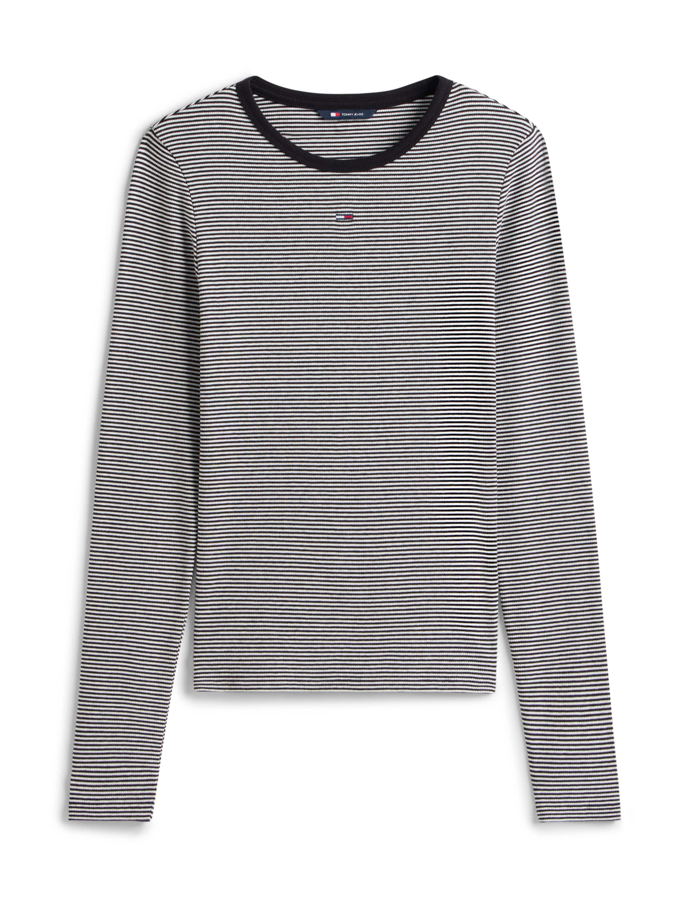 juoda Tommy Jeans Marškinėliai &#x27;ESSENTIAL&#x27;: priekis