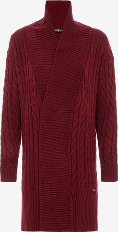 Jimmy Sanders Knit Cardigan 'LEONA' in Red: front