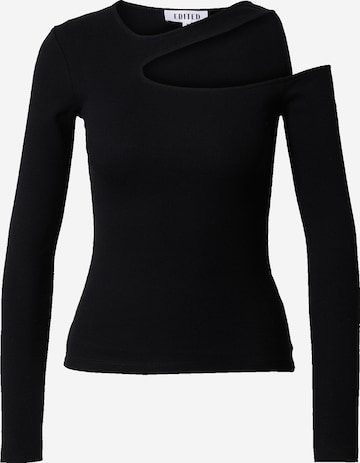EDITED Shirt 'Vincenta' in Black: front