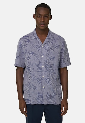 Coupe regular Chemise Boggi Milano en bleu : devant