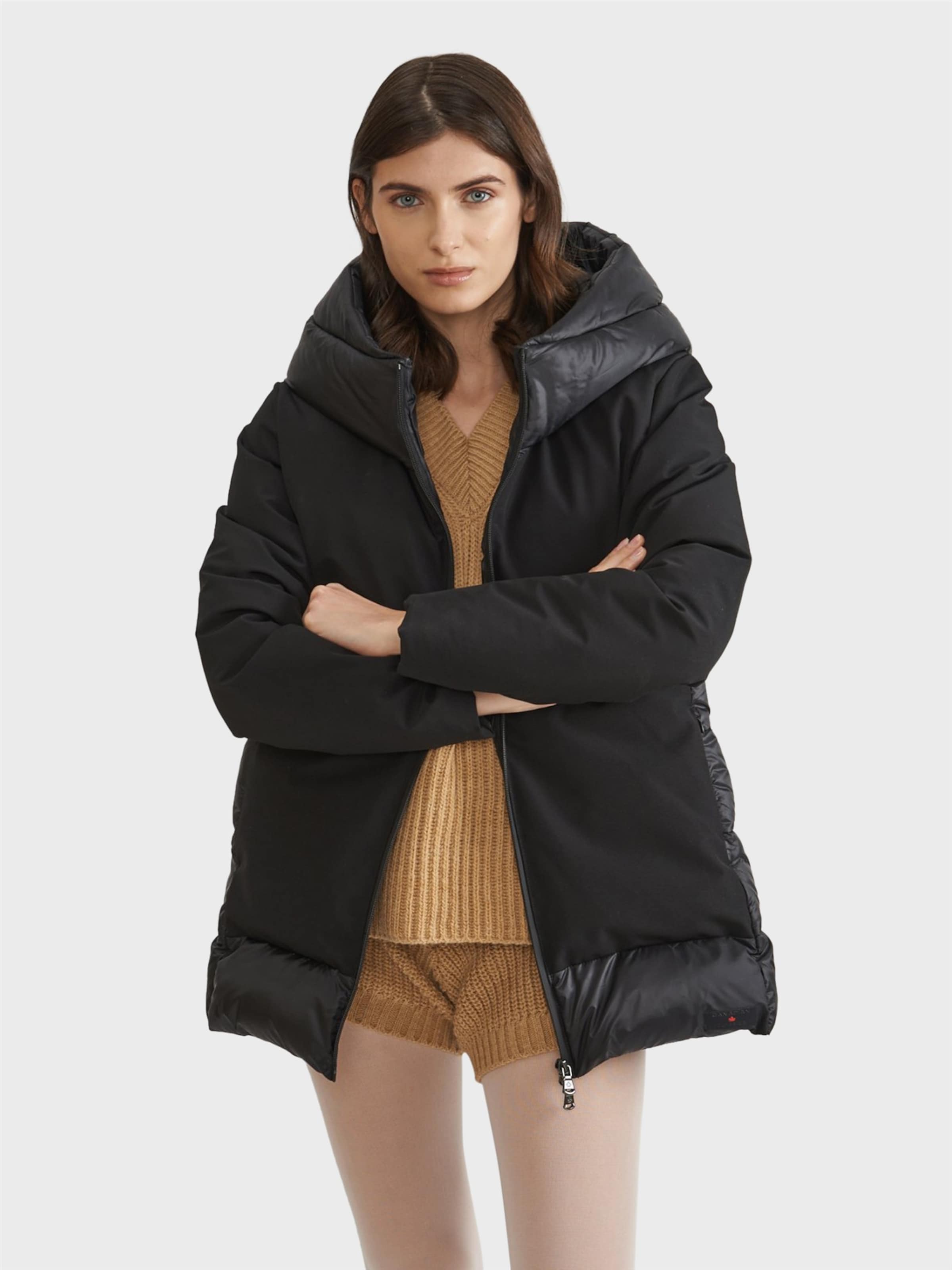 Canadian Classics Tussenparka ' LYTTON ' in Zwart: voorkant