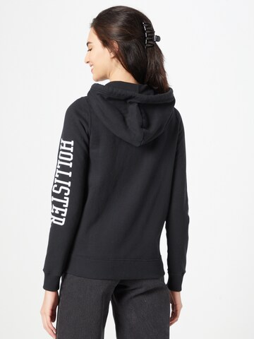 HOLLISTER Zip-Up Hoodie in Black