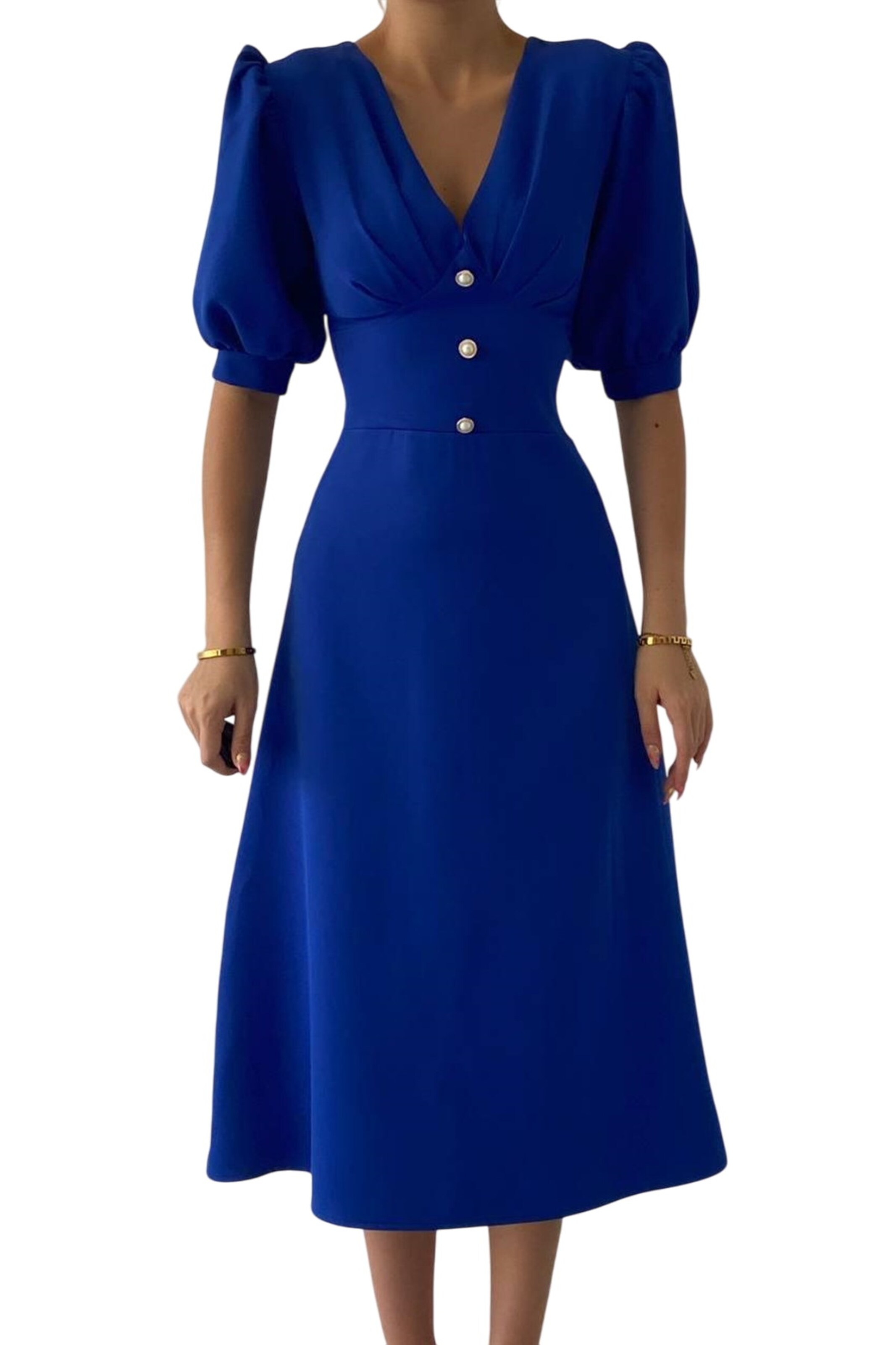 WOMAN VISION Shirt dress in Blue