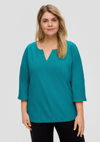 s.Oliver Red Label Big & Tall Shirt in Groen: voorkant