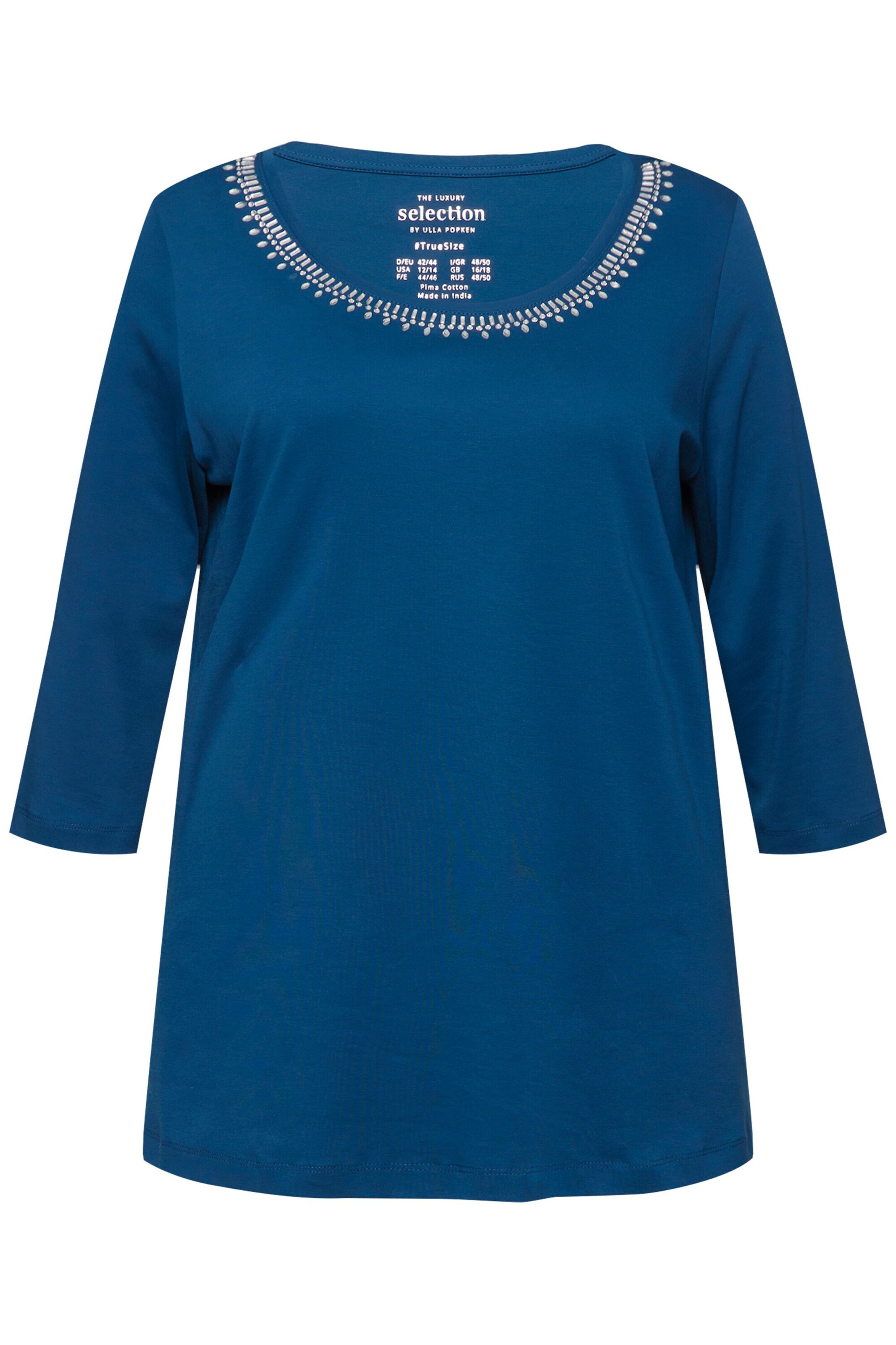 Ulla Popken Shirt in Blauw: voorkant