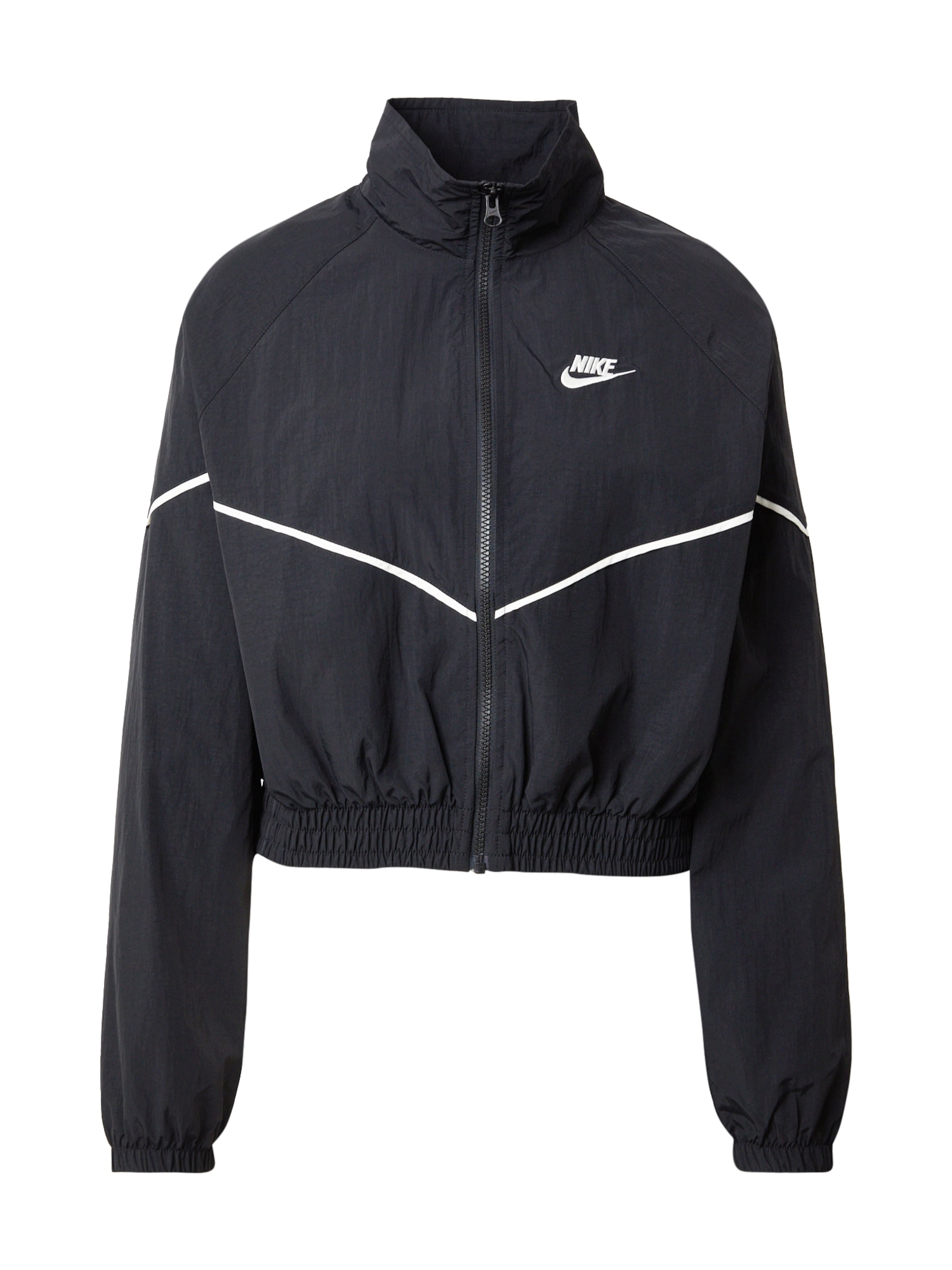 Nike Sportswear Φθινοπωρινό και ανοιξιάτικο μπουφάν 'SPEED' σε μαύρο: μπροστά
