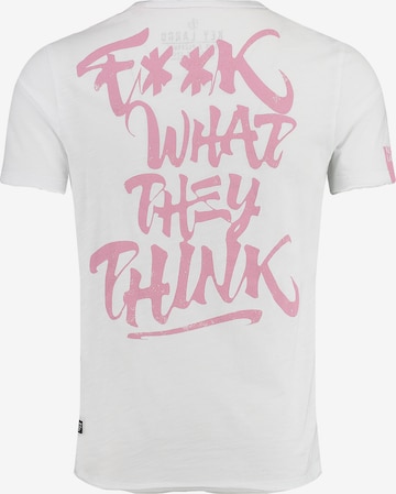 T-Shirt 'WHAT' Key Largo en blanc