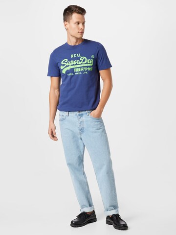 T-Shirt Superdry en bleu