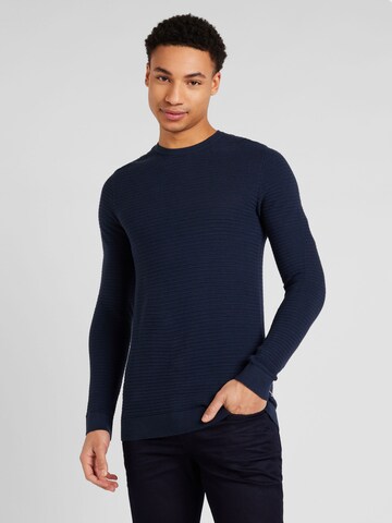 Lindbergh Regular Fit Pullover in Blau: Vorderseite