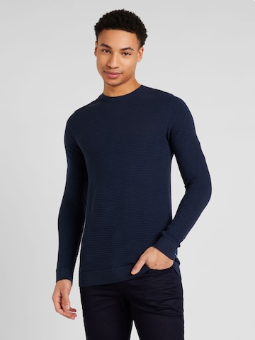 Lindbergh Regular fit Sweater in Blue: front