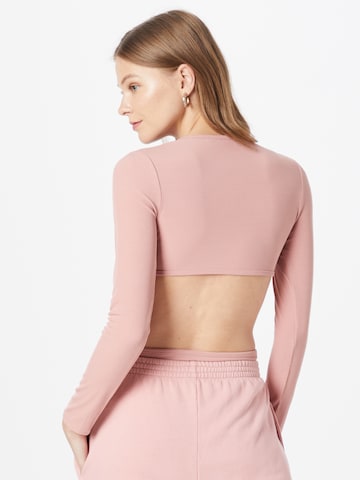 Fashion Union Блуза боди 'GINNI' в розово
