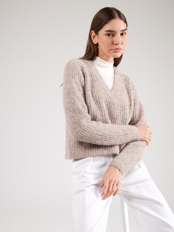 VERO MODA Sweater 'VMAwsome' in Beige: front