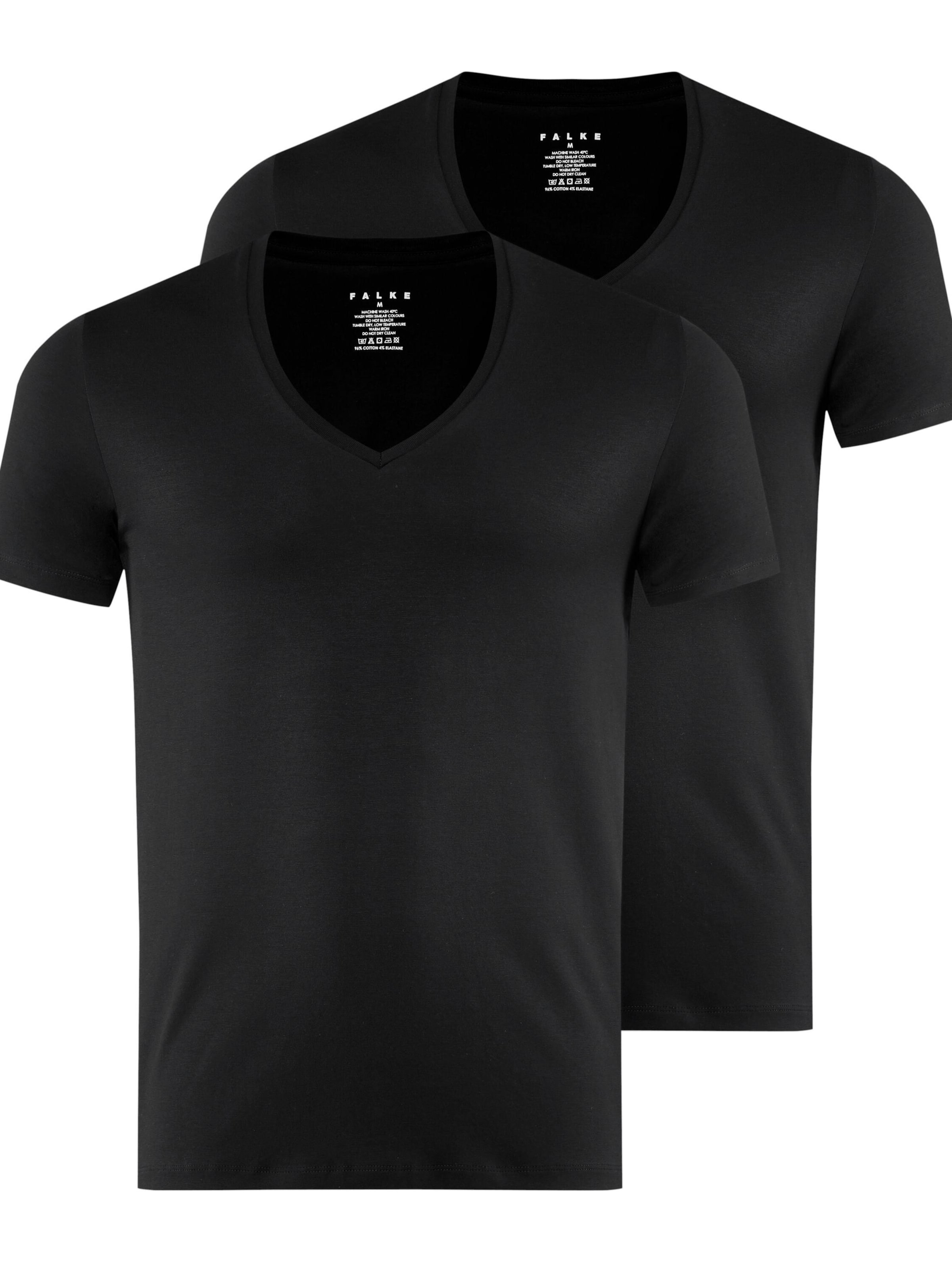 FALKE Undershirt '2-Pack' in Black