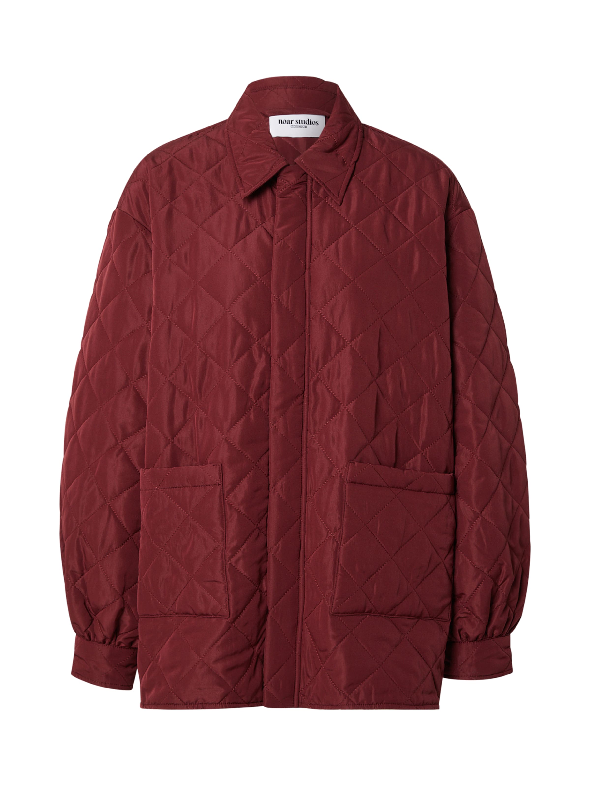 noar studios Přechodná bunda 'QUILTED JACKET' – červená: přední strana