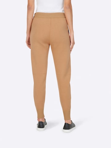 Tapered Pantaloni di heine in marrone