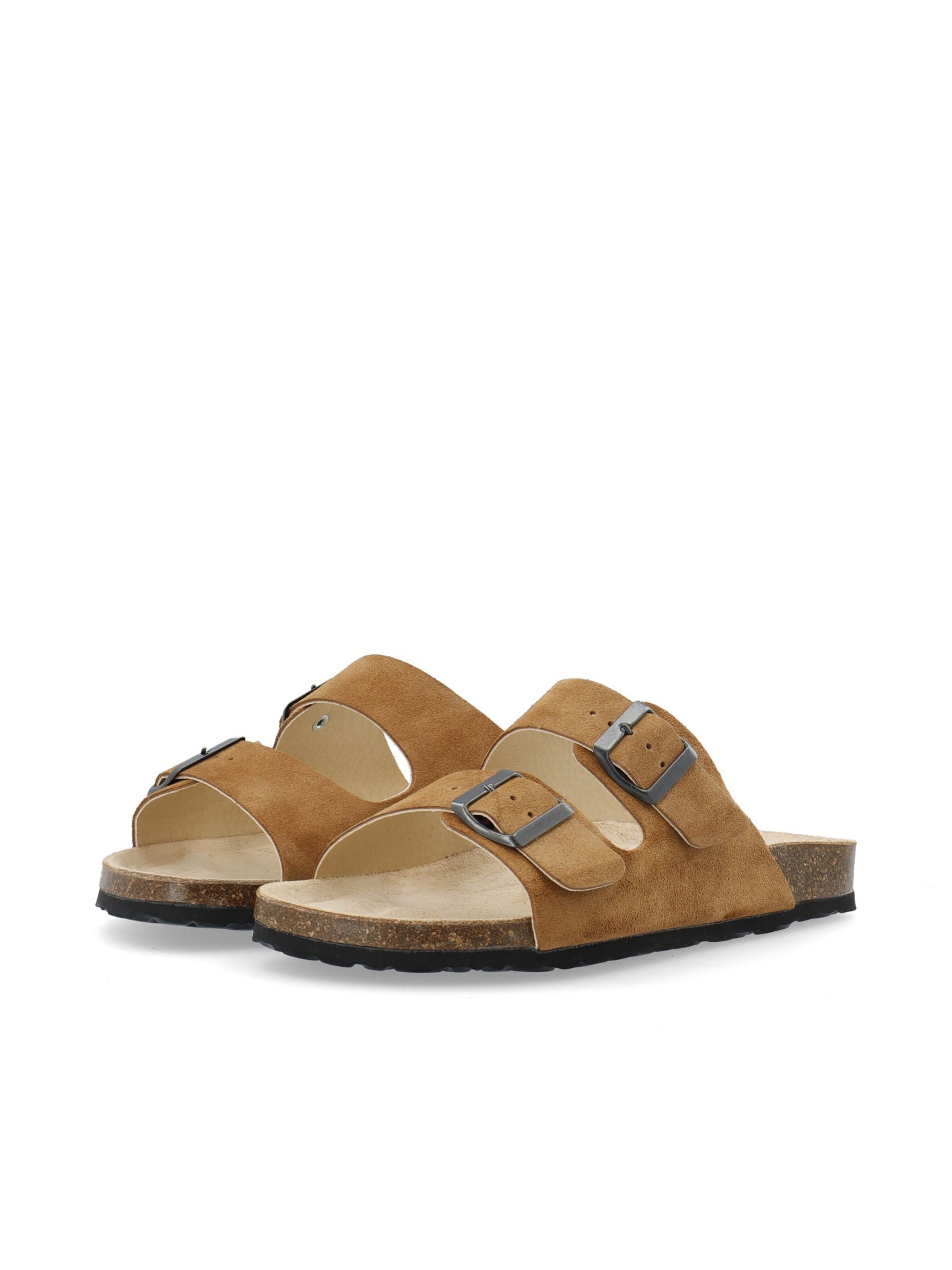 Mule 'Lorenzo' Bianco en marron