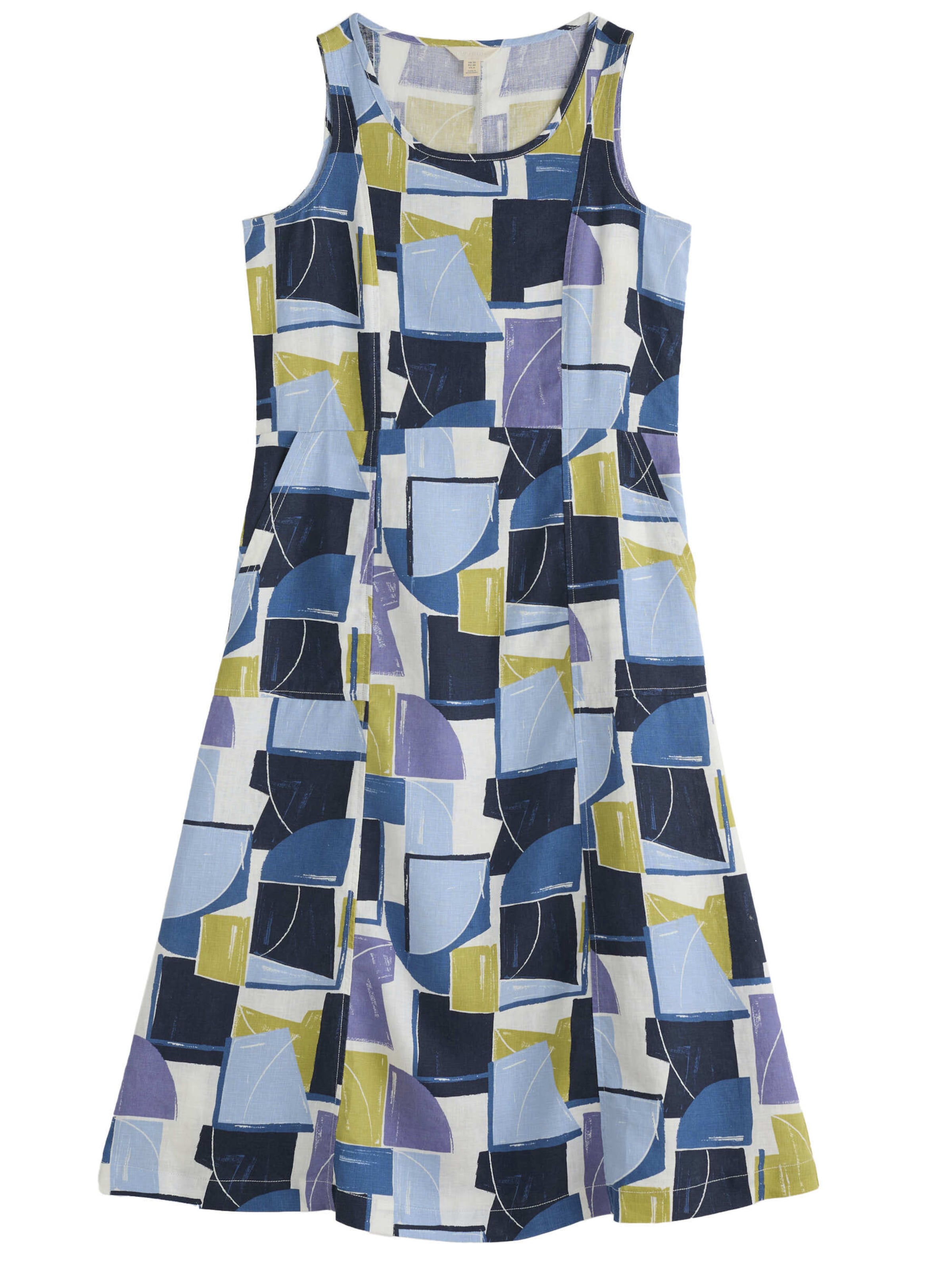 Seasalt Cornwall Jurk 'Grass Wave' in Blauw: voorkant