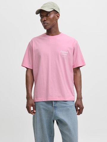 JACK & JONES Футболка 'JORNORREBRO' в Ярко-розовый: спереди