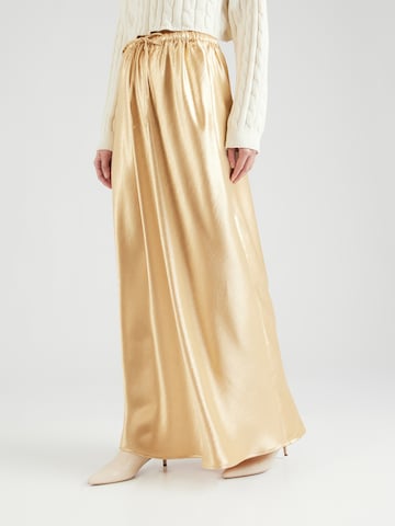 TOPSHOP Skirt in Gold: front