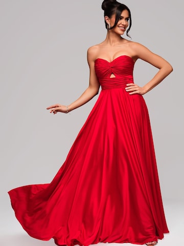 Ombre Abendkleid in Rot