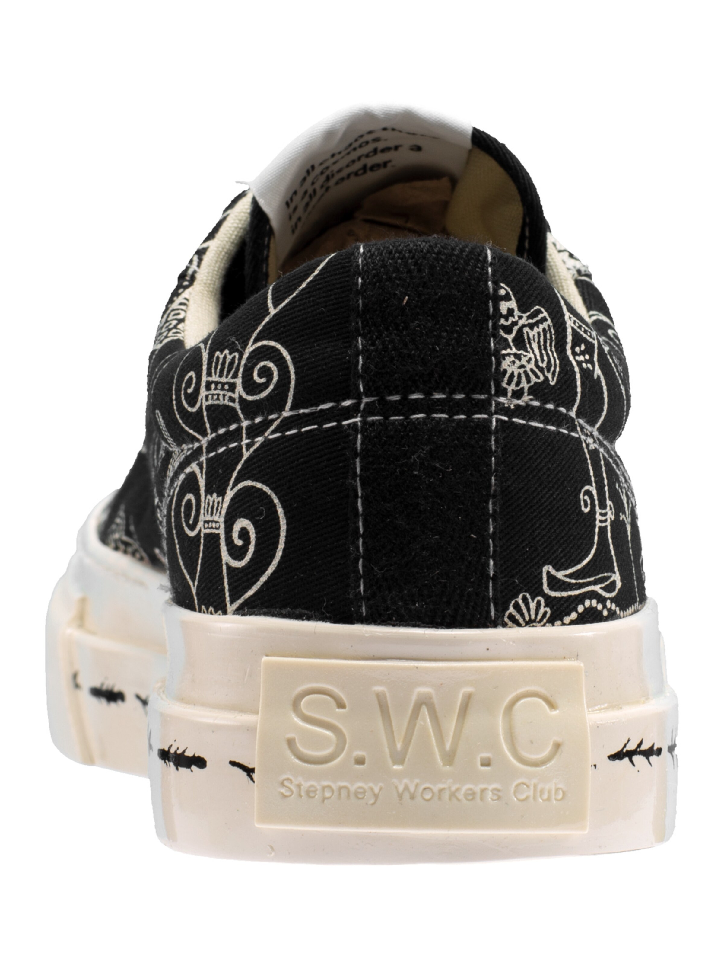 Stepney Workers Club Rövid szárú sportcipők - fekete