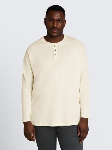 TOM TAILOR Men + Shirt in Wit: voorkant