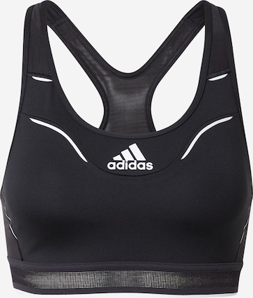 ADIDAS PERFORMANCE Bralette Sports bra 'Believe This' in Black: front