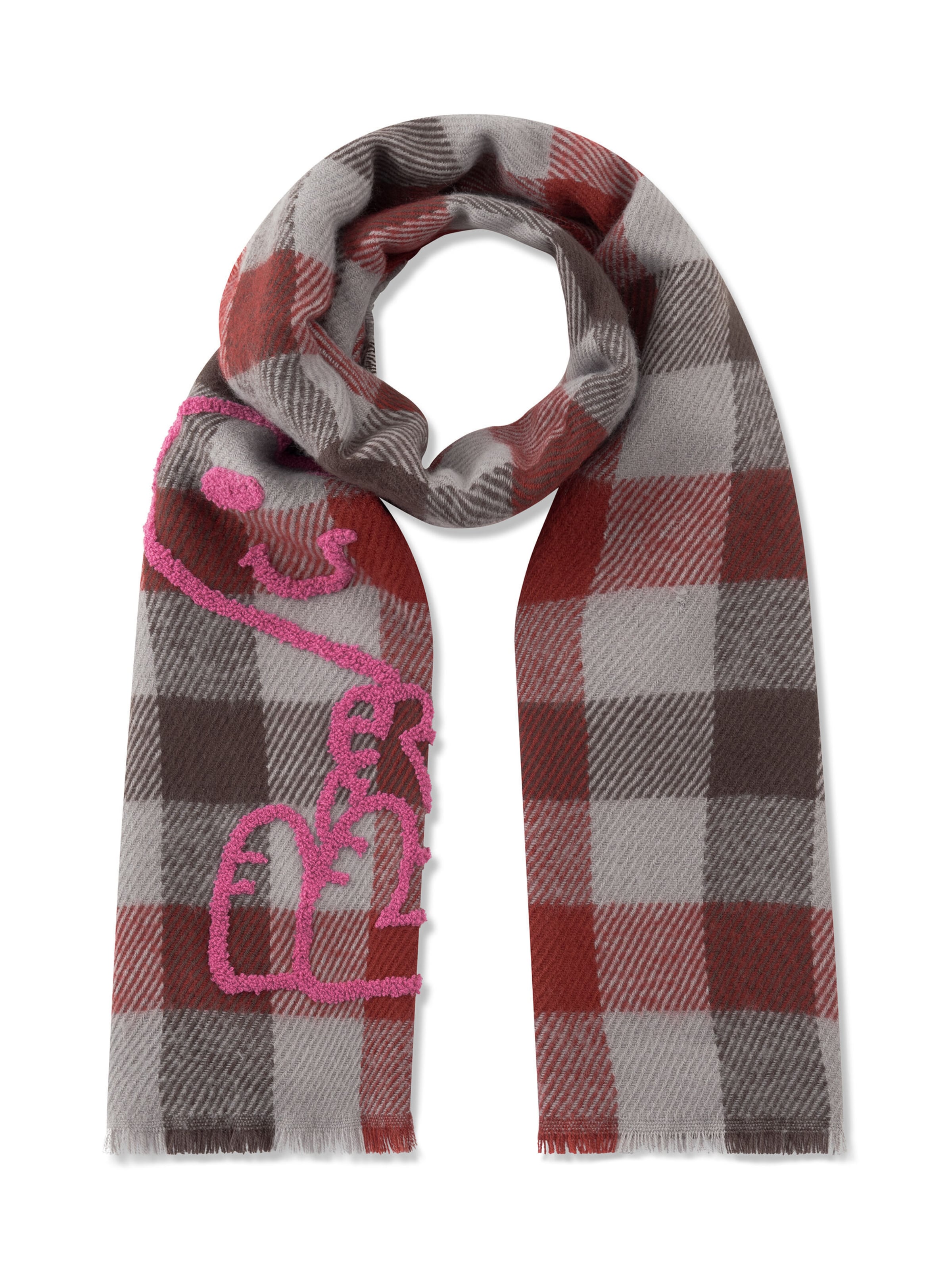 Écharpe CODELLO en rouge : devant