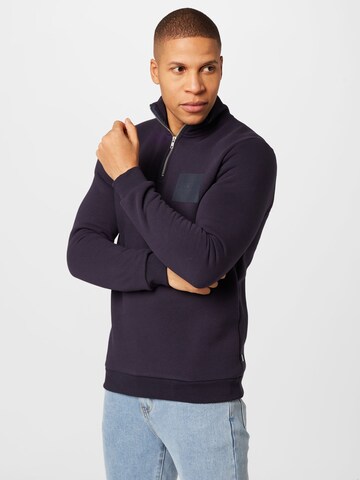 JACK & JONES Sweatshirt 'COBBLE' in Blue: front