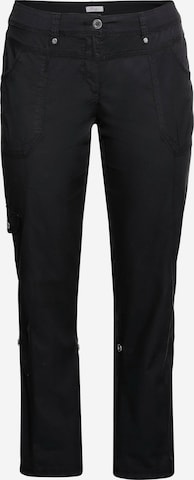 SHEEGO Cargo Pants in Black: front