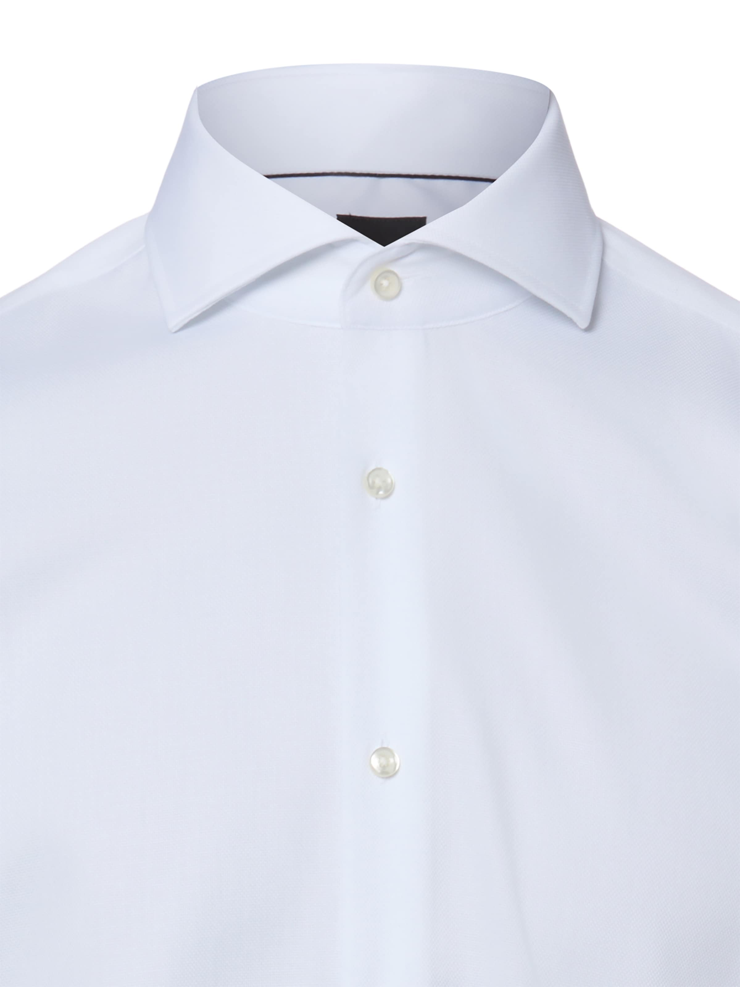 Coupe slim Chemise 'Hank' BOSS en blanc