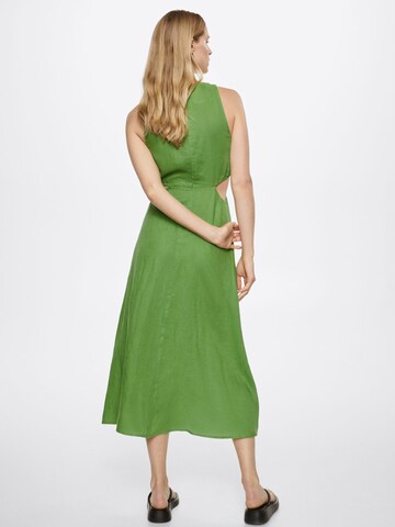 MANGO Letné šaty 'CIRCLE' - Zelená