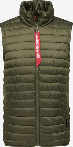 Gilet di ALPHA INDUSTRIES in verde: frontale