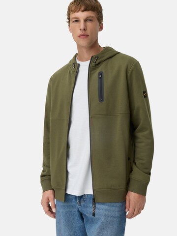 CAMEL ACTIVE Sweat jacket in Green: front