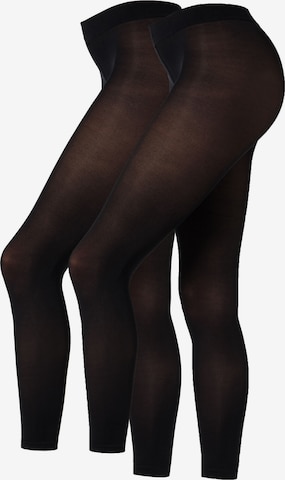 Skinny Leggings camano en noir : devant