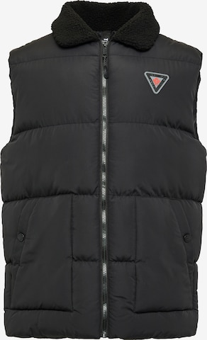 Threadbare Vest in Black: front