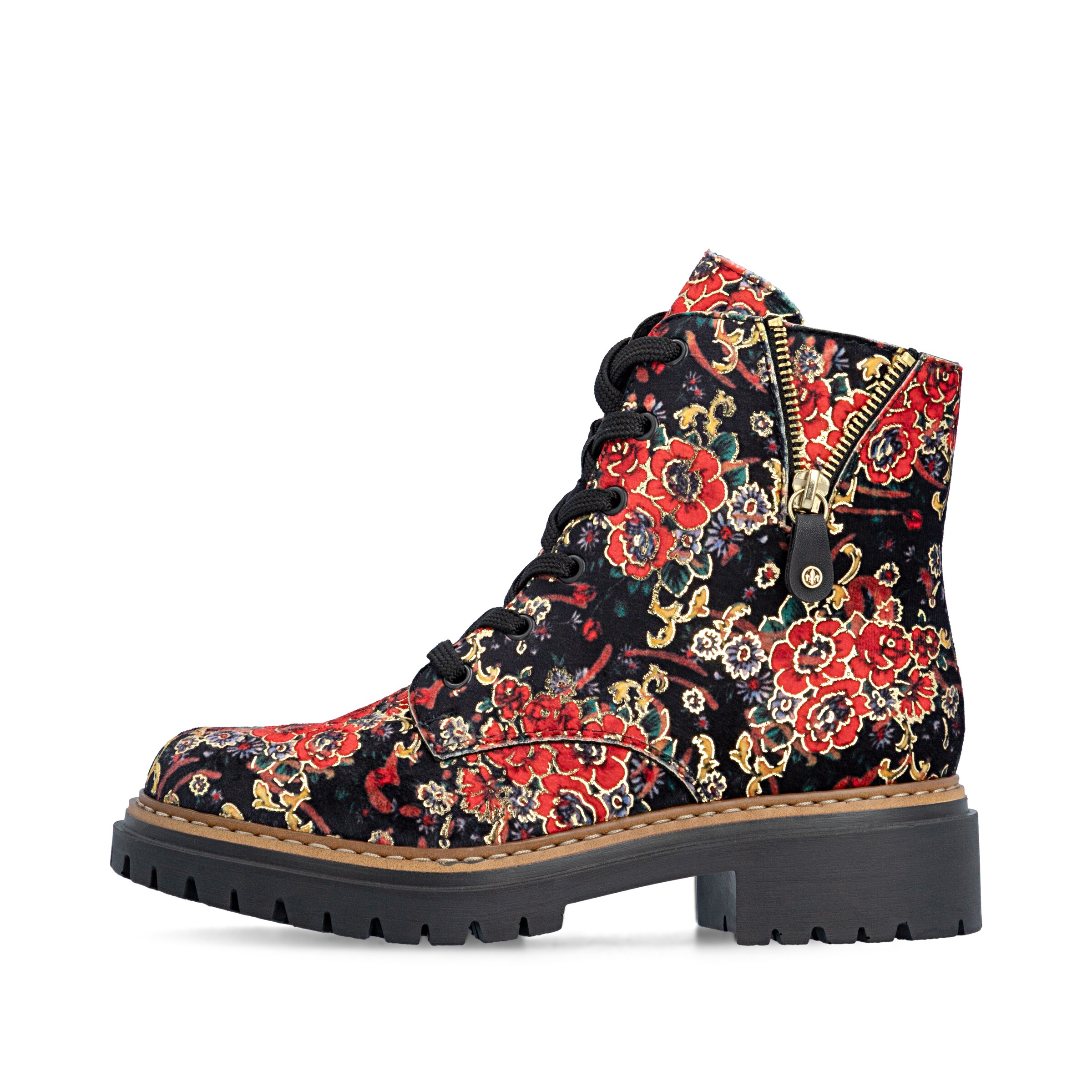 Bottines à lacets Rieker en noir