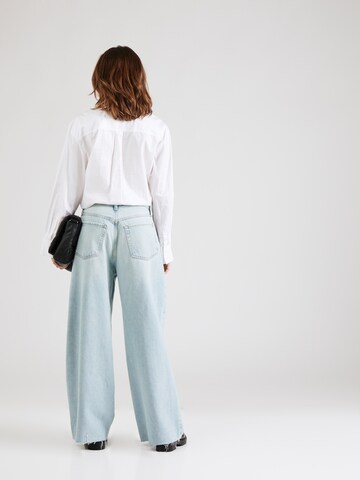 FRAME Wide Leg Jeans in Blau