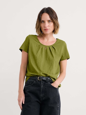 Seasalt Cornwall Shirt 'Appletree' in Groen: voorkant